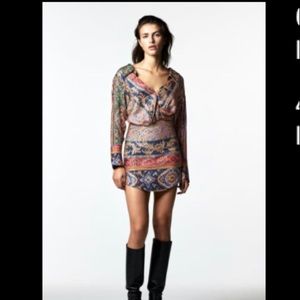 Printed Zara two-piece outfit